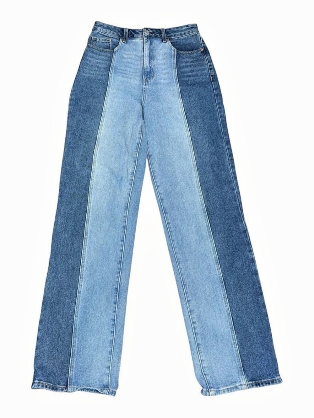 Retro PacSun 90s Boyfriend Jeans 28 Two Tone Colorblock High Rise Skater